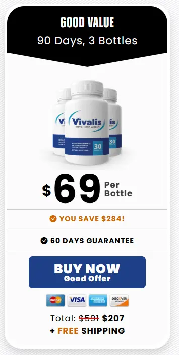 Vivalis-3-bottle - order-now-( Ninety Days Supply) - image